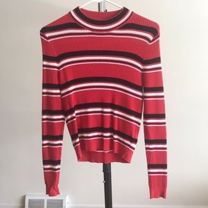H&M striped ribbed sweater